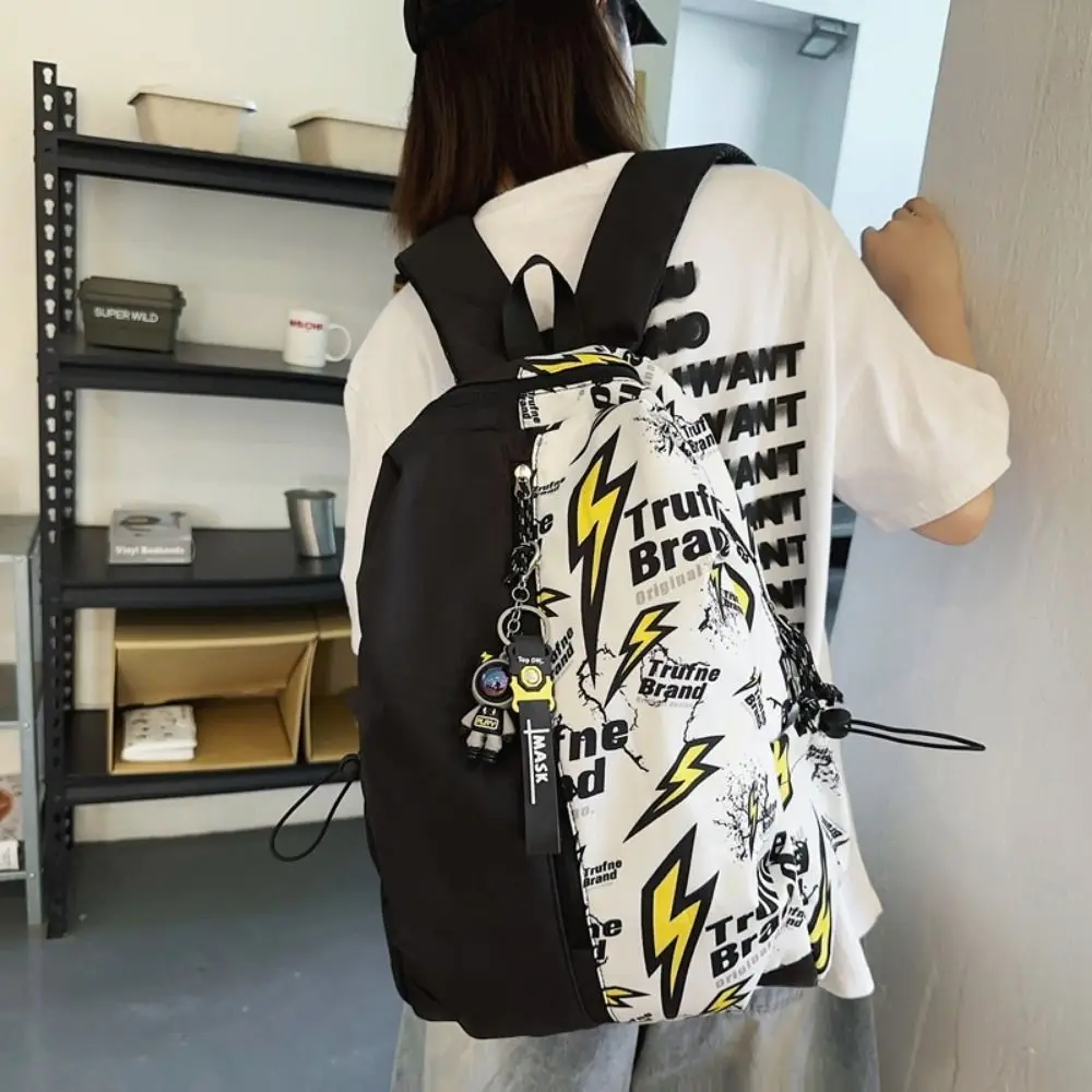 Oxford Fabric Outdoor Travel Bag Multiple Pockets Zipper College Students Backpack Waterproof Breathable Students School Bags