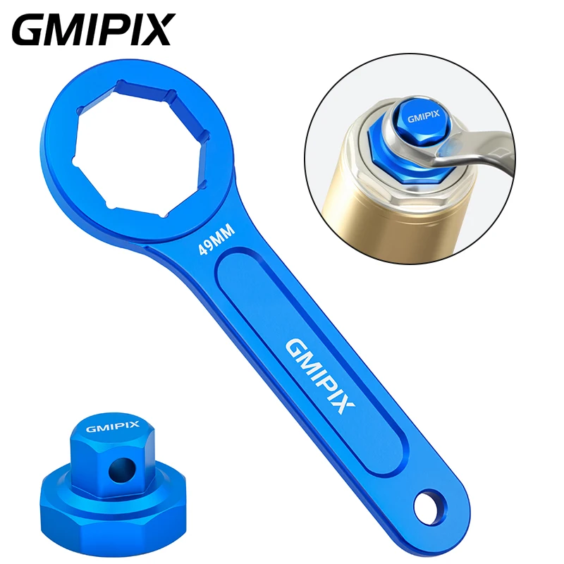 

GMIPIX Dual Chamber Fork Cap Wrench 49mm 50mm Fork Top Cap Installation Removal Tool For YZ250F YZ450F YZ250 2005-2025