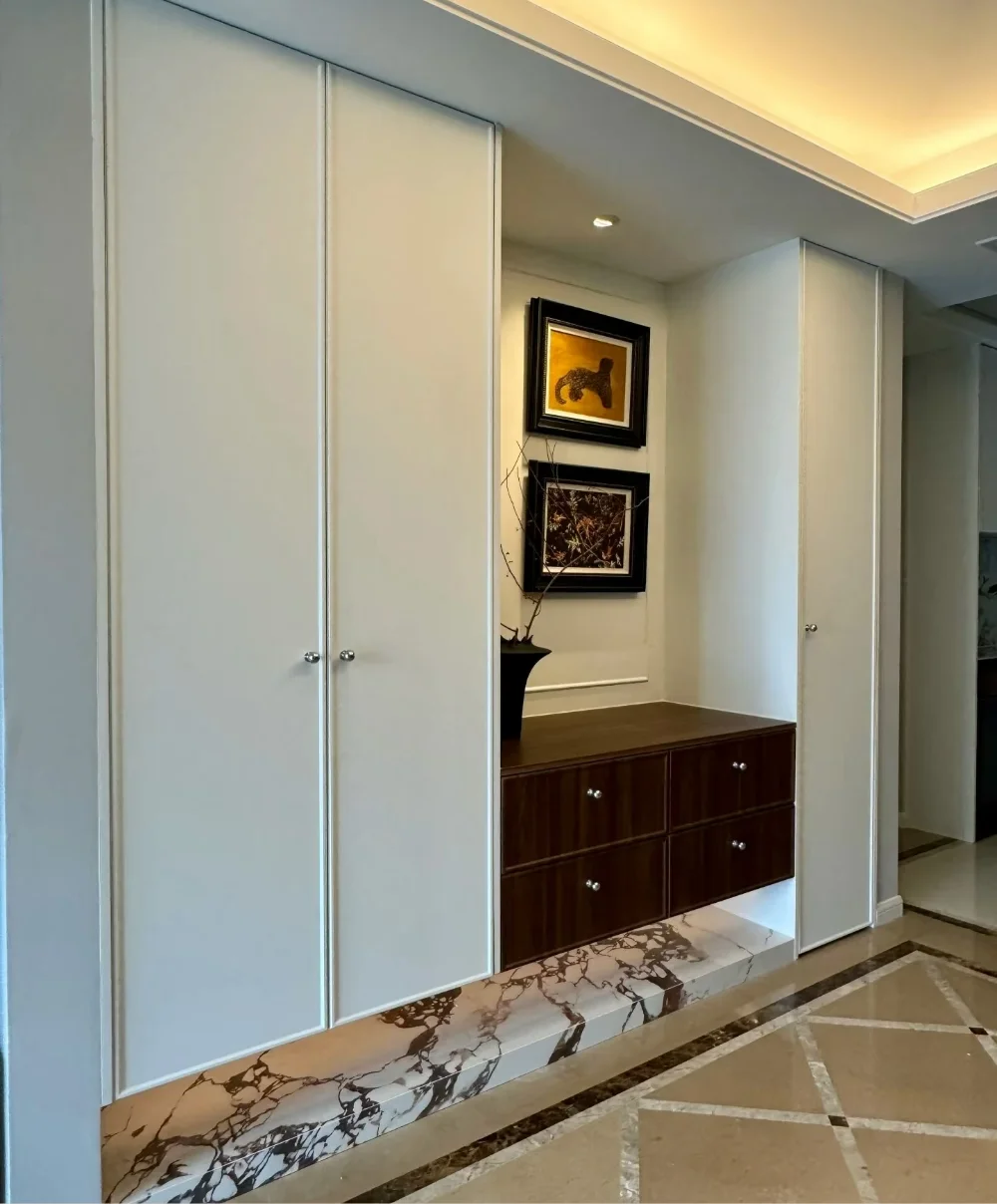 

Shoe Wardrobe Against The Wall Home Entrance Door Cabinet Modern Entrance Light Luxury Shoes Cabinet Customization