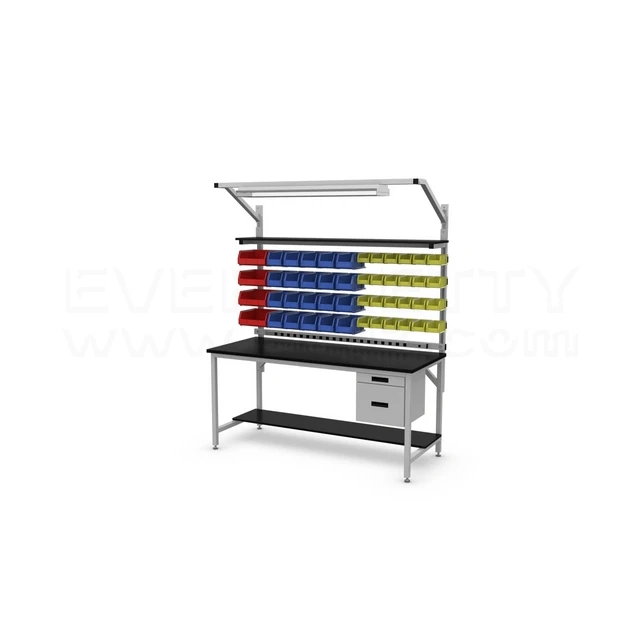 ESD Anti-Static Workbench for Electronics Laboratory Industrial Worktable Antistatic Standard Workbench With Lighting