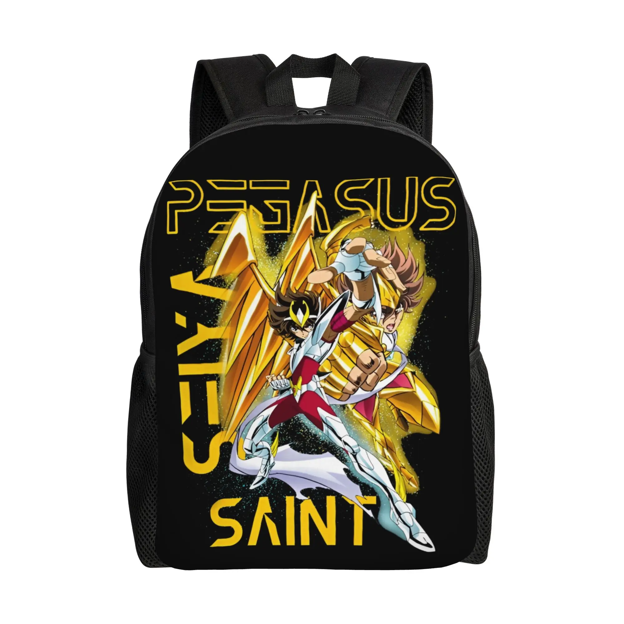 

Bandai SAINT SEIYA KNIGHTS OF THE ZODIAC backpack ita bag mochila Dual-Use Travel Retro Washable Rucksack