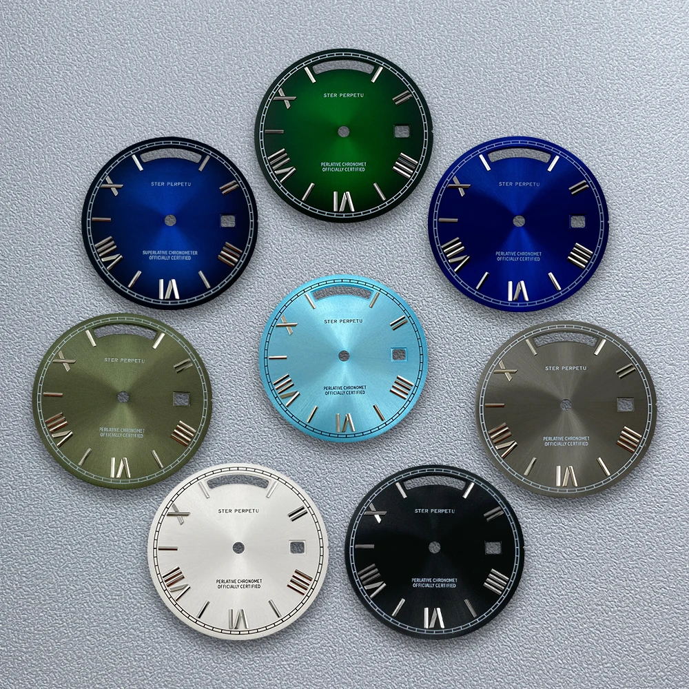 

31mm S Logo Rome Dial Suitable For 8285 Movement Sunray Dial Watch Modification Accessories