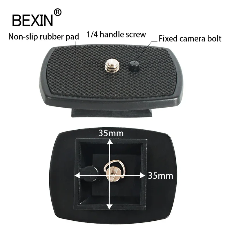 Dslr Camera Plastic Adapter Mount Camera Tripod Head Quick Release Plate Camera Base Plate For Three-dimensional Tripod Head