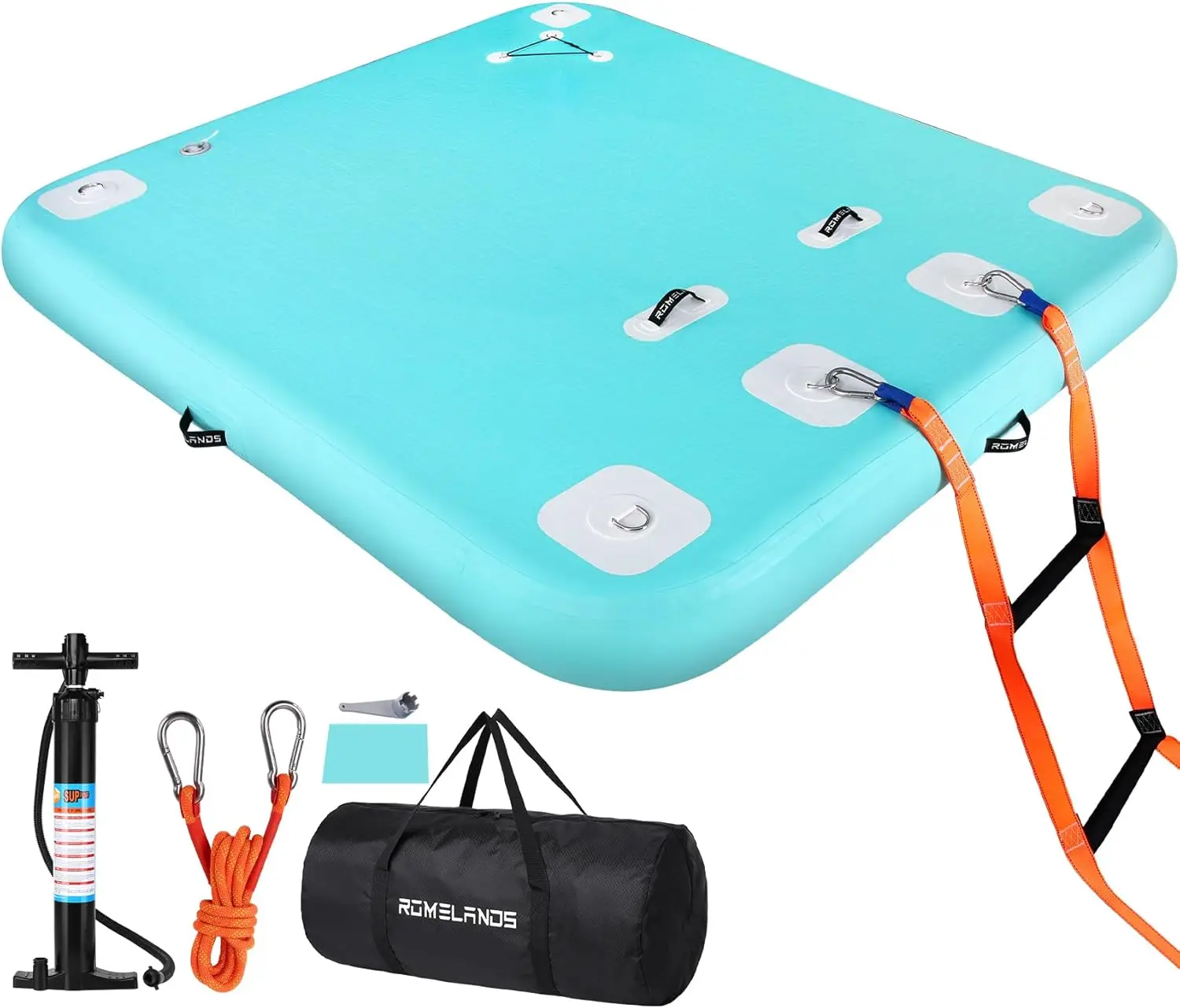 

Надувной плавучий док с нескользящей поверхностью для озера, бассейна, пляжа, океана, большой надувной плот-матрас