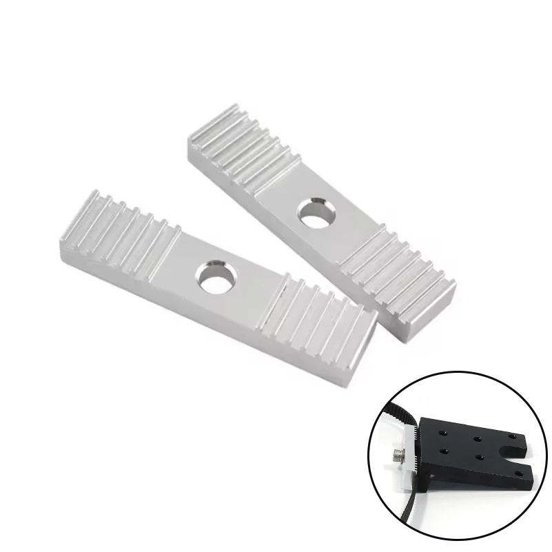 10Pcs GT2 GT3 Timing Belt Fixing Clamp Aluminum Gear Clamp Mounting Block Tooth Pitch 2mm Clamp Fixed Clip 9*40mm 10*40mm