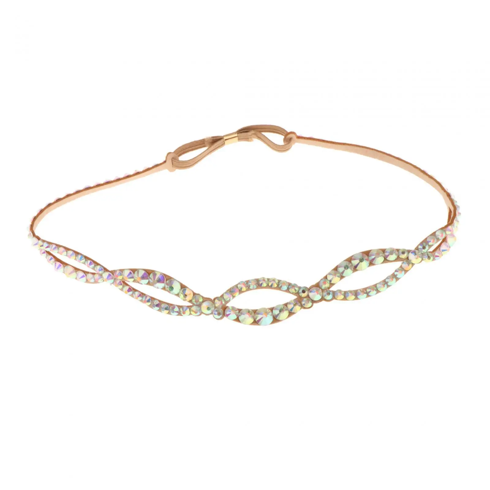 Tocados de diamantes de imitación para danza del vientre, cadena ajustable para la frente, disfraz de escenario para chicas adolescentes y adultos, Ropa de baile