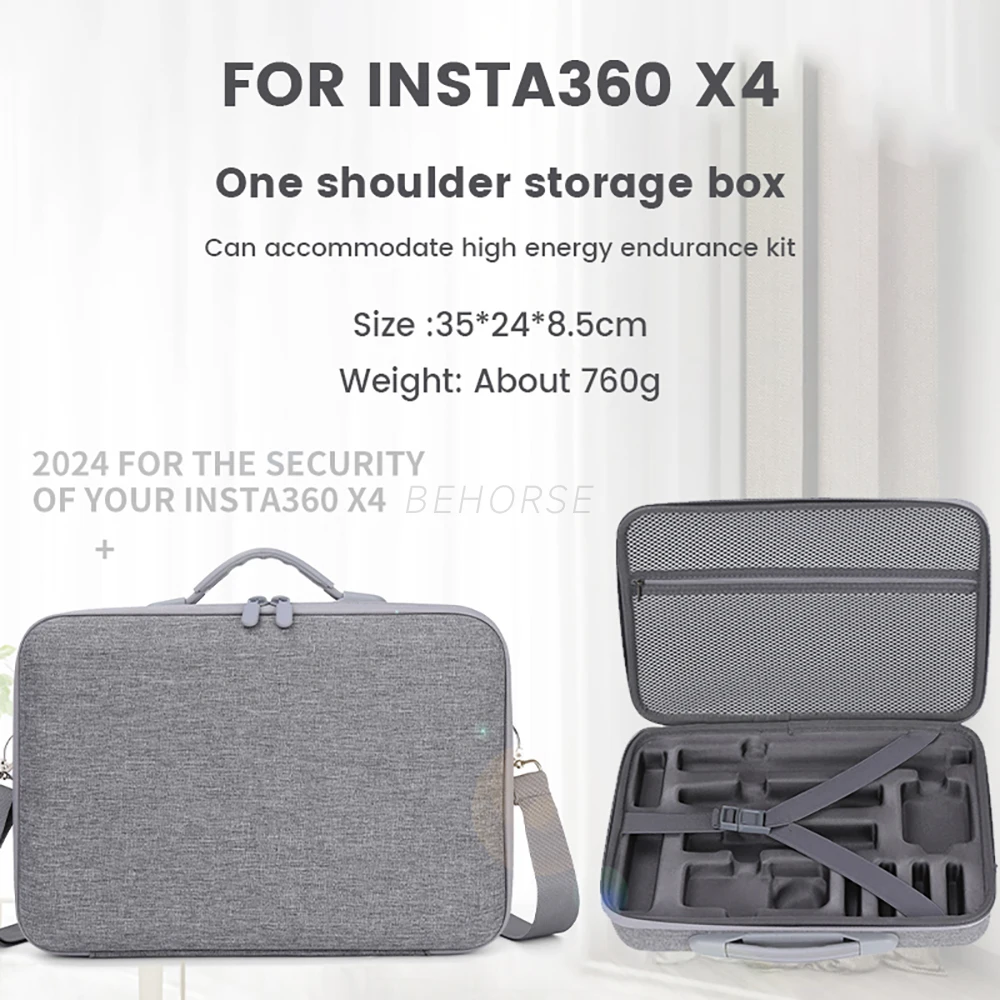 For Insta360 X4 Large Capacity Complete Set Of Storage High-grade One-piece Shockproof Shoulder Bag