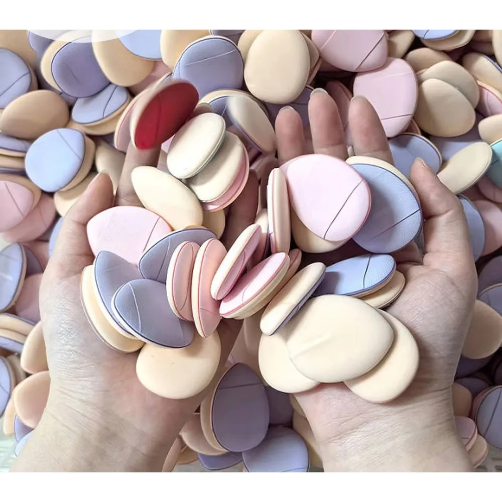 3 stücke Mini Finger Air Kissen Puffs Professionelle Detail Kosmetische Schwamm Puff Concealer Nass Trocken Verwenden Flüssige Foundation Schönheit Werkzeug