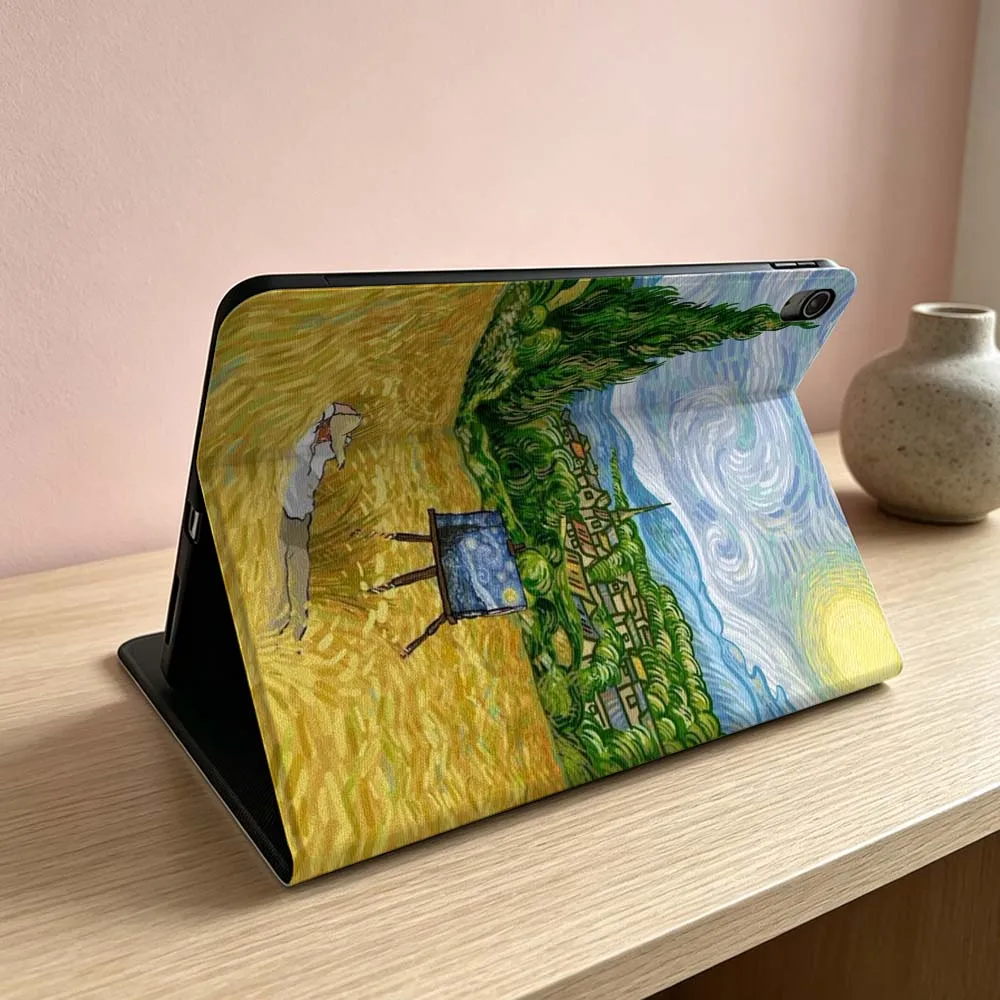 Van Gogh Wheat Field Soft For iPad Pro Air mini 7 6 5 4 3 2 1 9gen M5 M4 11th 10th A17 Pro A16 Inch Tablet Case