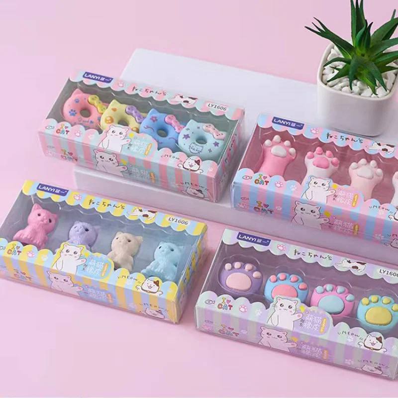 Creative Eraser Student Cute Stationery Supplies Gift Box Children's Holiday Gifts