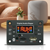 MP3 Decoder Board 2*40W 80W Amplifier Audio Player 12V DIY MP3 Player Bluetooth 5.0 Car FM Radio Module TF USB Mic Record Call