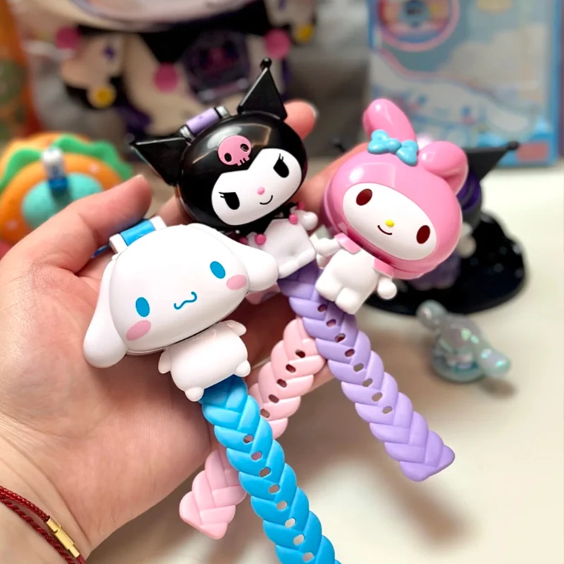 Sanrios jam tangan anak-anak mode bercahaya anak hadiah siswa jam tangan kartun Anime lucu Kuromi Melody Cinnamoroll hadiah siswa