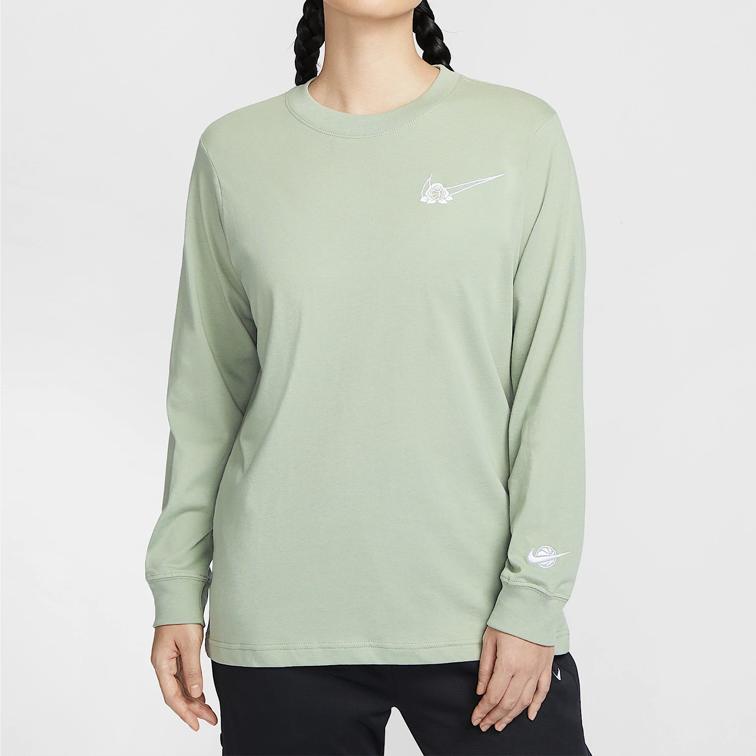 

Nike genuine winter new women's warm outdoor loose casual short sleeved HF3260-370
