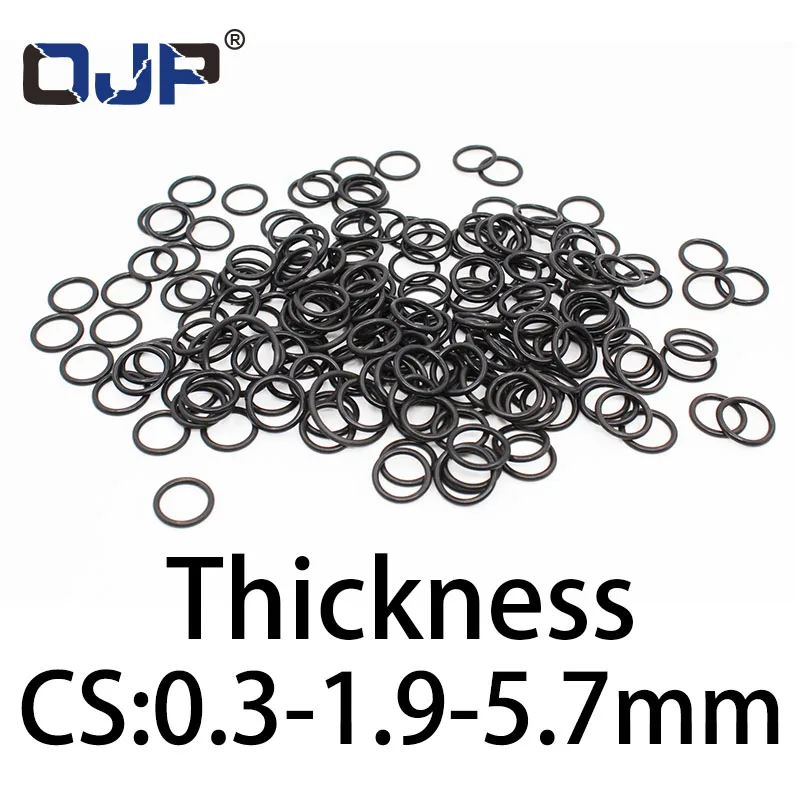 

O-ring thickness 0.3/1.9/5.7mm CS NBR Nitrile sealing temperature resistant gasket rubber ring complete in specifications