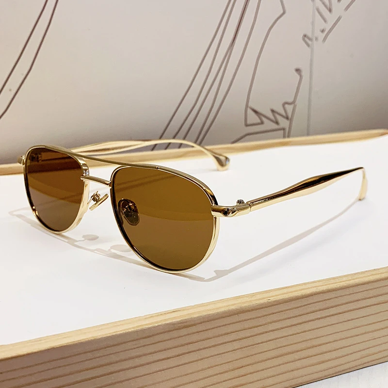 Doppelstrahl Toad Cross Border Sonnenbrille Herren Metallrahmen Gradient Sonnenbrille HD UV-beständige Sonnenbrille
