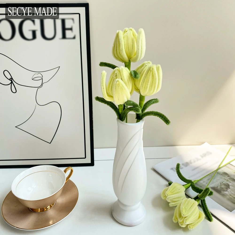 

1PC Home Decoration Simulation Tulip Bouquets Artificial Flowers Decoration Birthday Gifts for Mom Sweet Wedding Decorations K89