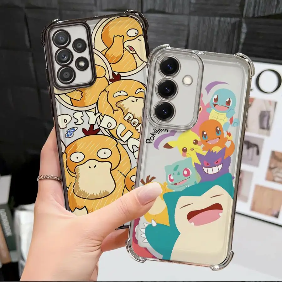 حافظة لهاتف سامسونج جالاكسي A15 A35 A36 A26 A52 A17 A13 A33 A21s A16 A24 A25 غطاء شفاف #6