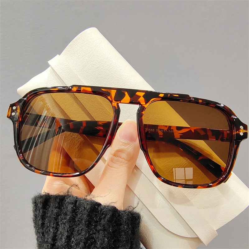 2022 Oversize Frame Fashion Women Sunglasses Men Driving Cycling Sport Sun Glasses Vintage Brand Design New Shades Eyewear UV400