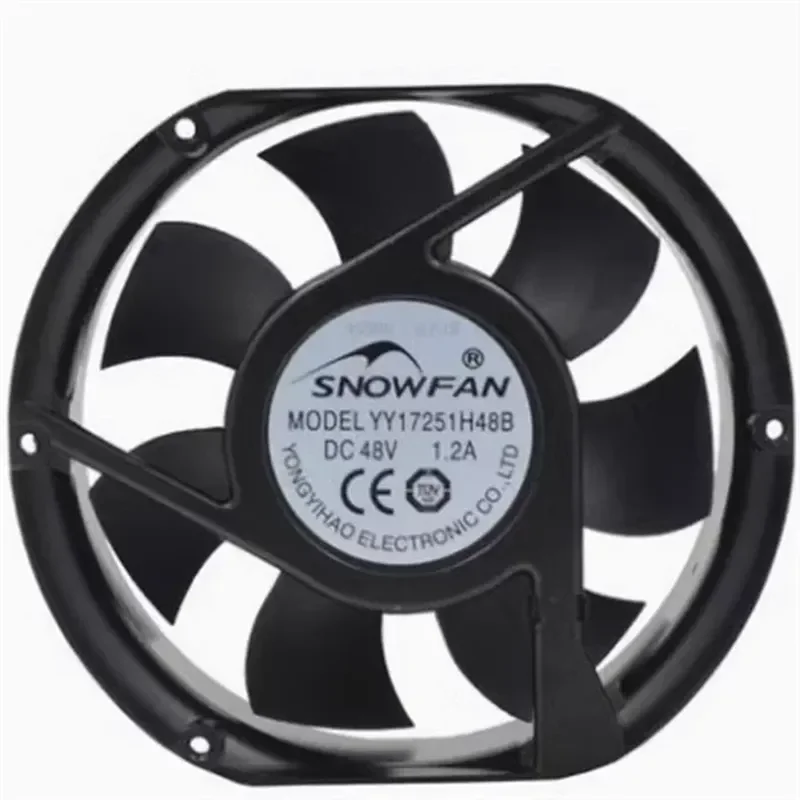 For SNOWFAN YY17251H48B 17250 17251 48V double ball fan, DC cooling fan