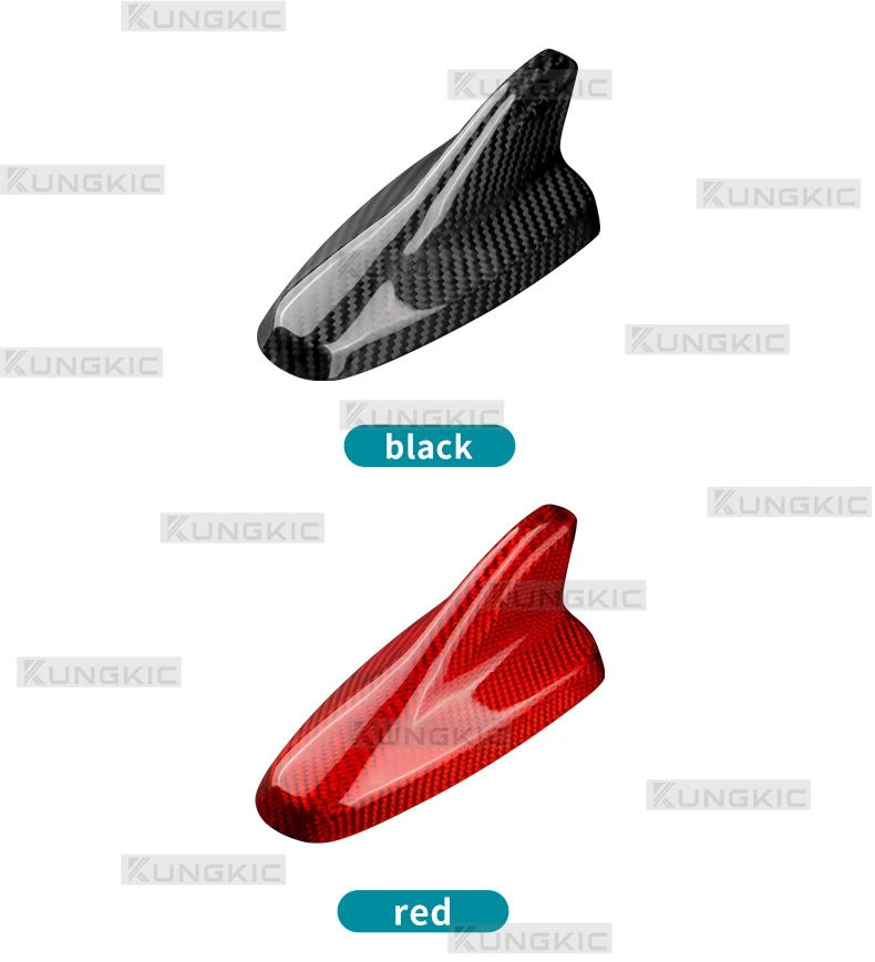 Echte Trockene Carbonfaser-Aufkleber für For Cupra Formentor/Seat Leon/Cupra Leon 2020 2021 2022 2023 2024 2025 2026 Cupra born 2021-2026 For Cupra tavascan/Cupra Terramar 2024-2026 Auto Haifischflossen-Antenne – Detail 2