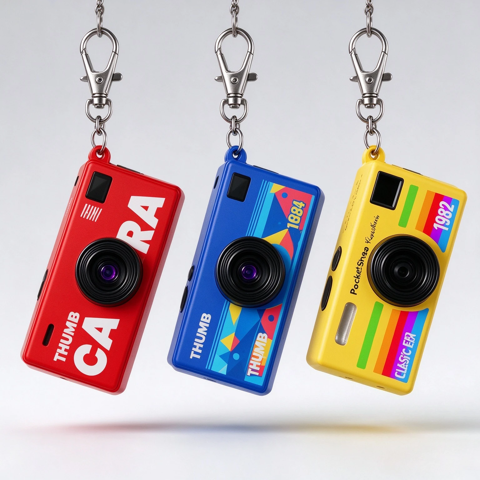 PocketSnap Keychain Mini Digital Camera 1080P HD Video Recorder Built-in Flash 70.2° Wide Angle Lens Type-C Charge Kids Gift
