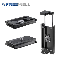 Freewell Tripod Arca-Swiss Quick Release Plate with Smartphone Holder Compatible Photography Accessories