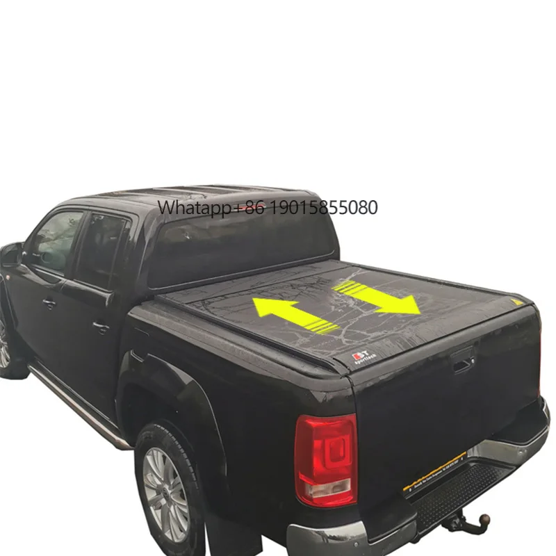 

Aluminum Hard Retractable Pickup Truck Bed Cover Ford Ranger Electric Tonneau Cover for Dmax