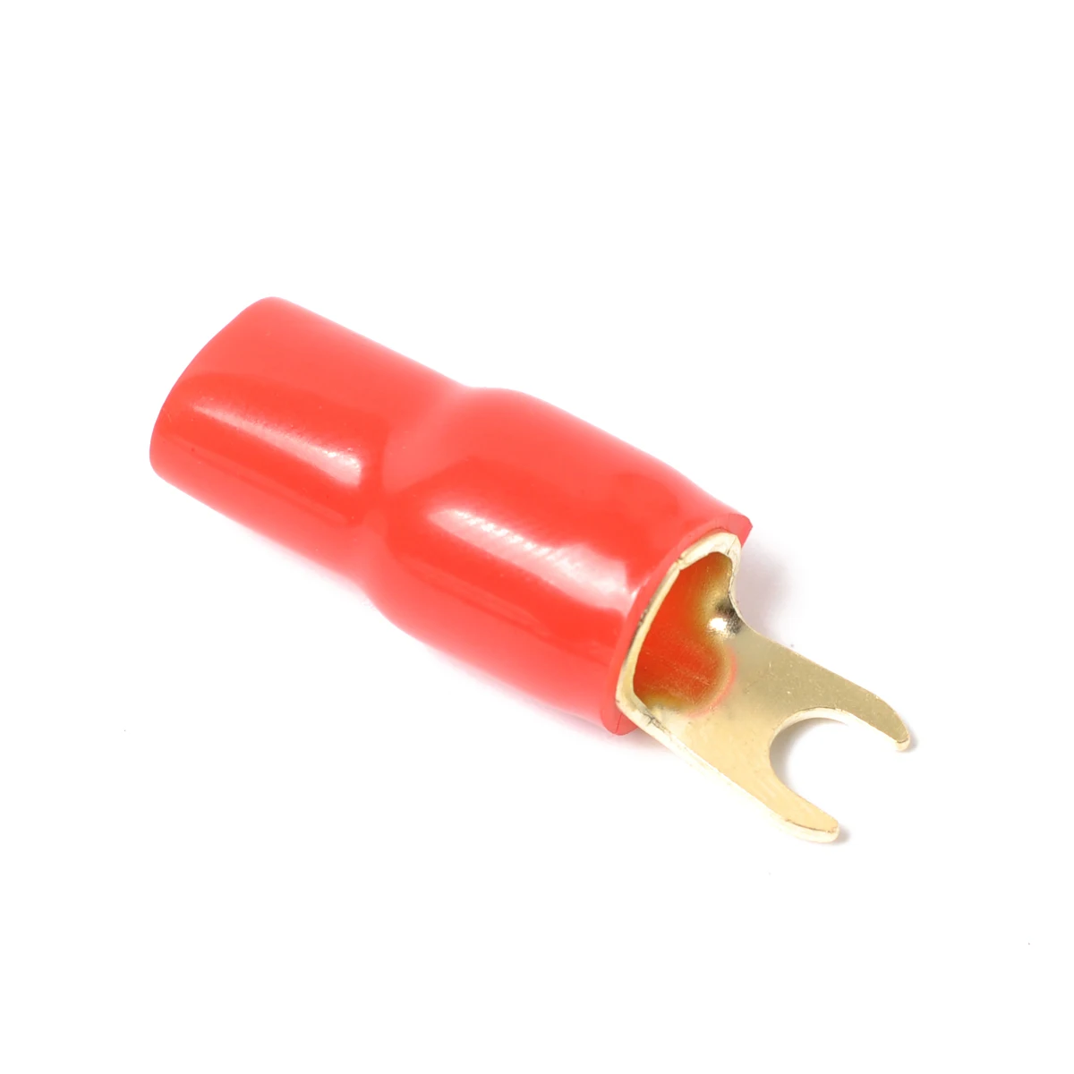 

2Pairs Copper Shovel Audio Terminal 4Gauge Power Wire GoldPlated Spade Connectors Speaker Wire Crimp Terminals Electrical