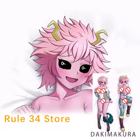 My Hero Academia Mina Ashido Dakimakura Anime Double sided Print Life size Body Pillow Case Cover Pillowcase