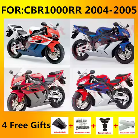 Motorcycle Fairing Set Body Kit Plastic For CBR1000RR CBR 1000RR CBR1000 RR 2004 2005 Accessories Injection Bodywork Black zxmt