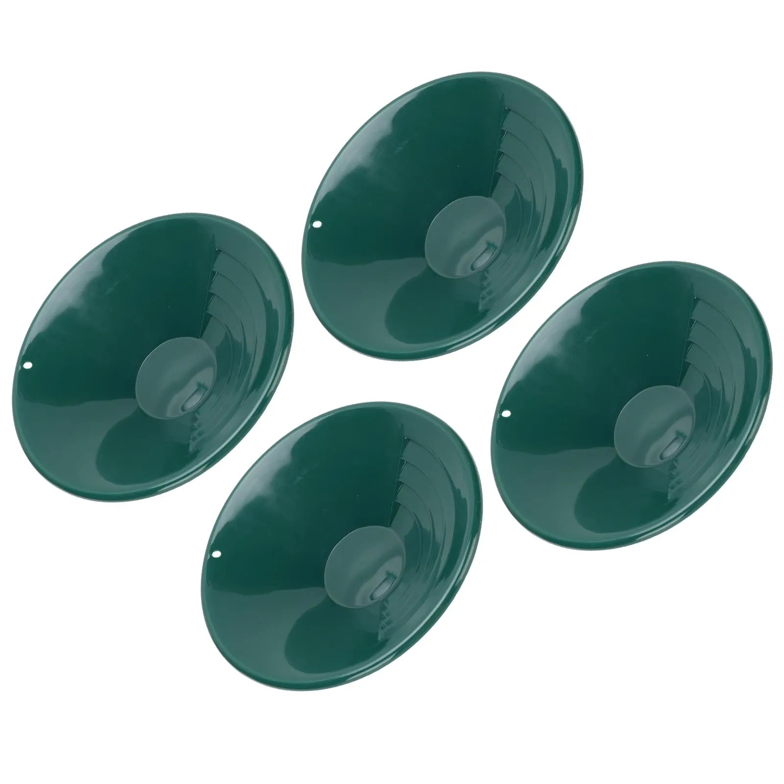4PCS Outdoor Gold Pan 10 Inch Round Shape 90° Internal Thread Handmade gold mining tools For gold mining and gold prospecting