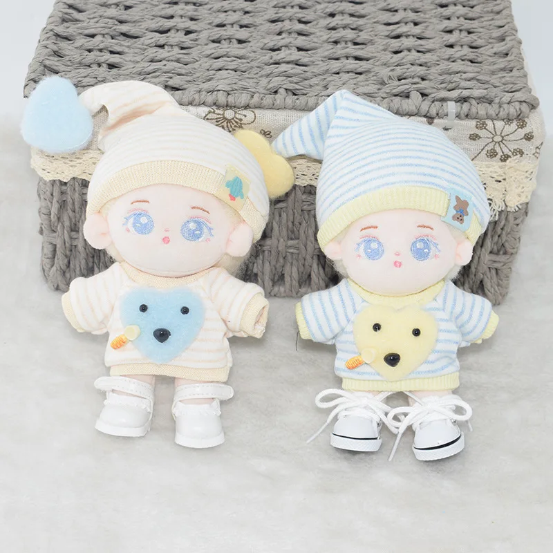 17cm Labu Clothes Doll Accessories Cute Bubu Sweater Scarf Jumpsuit Cap Clothing Set