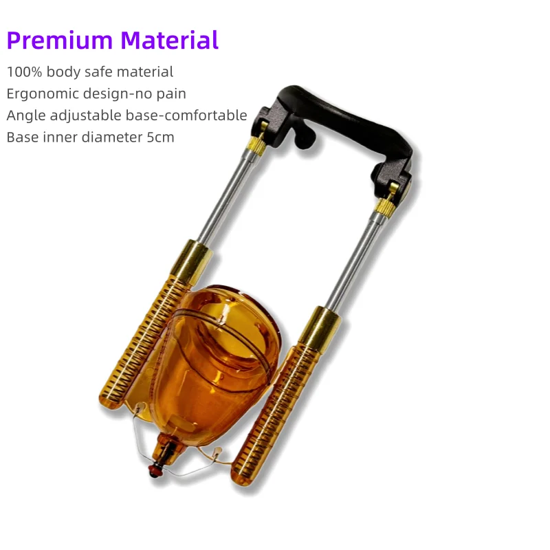 New Muscle Training Vacuum Pump Men's Exercise Stretcher Device Manual Massage To Increase Training Adjustable Bedroom Supplies
