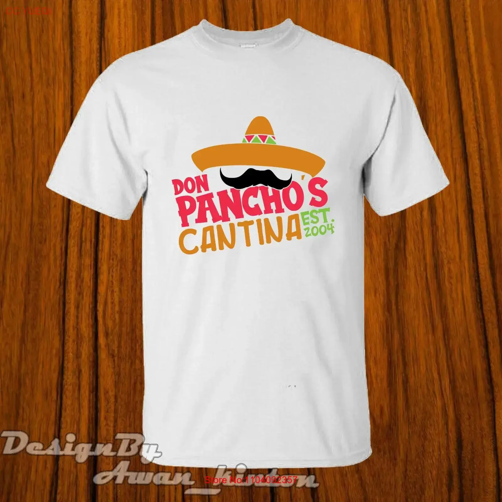 Don Pancho's Cantina Funny Restaurant Logo T Shirt Made In Usa vintage Washed Breathable Soft homme Slightly Stretched