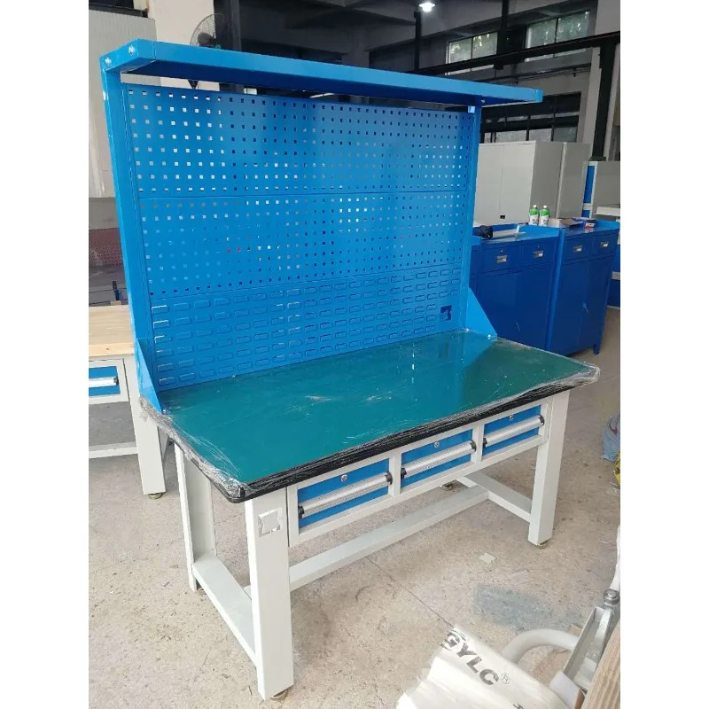 Anti-static workbench, heavy duty workbench, light rack hanging board workbench, fitter bench