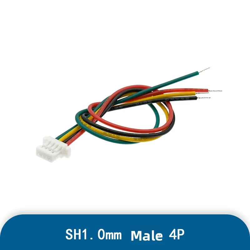 5PCS Mini Micro JST 2.0 PH Male Connector 4-10Pin 20CM 28AWG Terminal Wire Cable for RC Drone Circuit Board Electronic Project