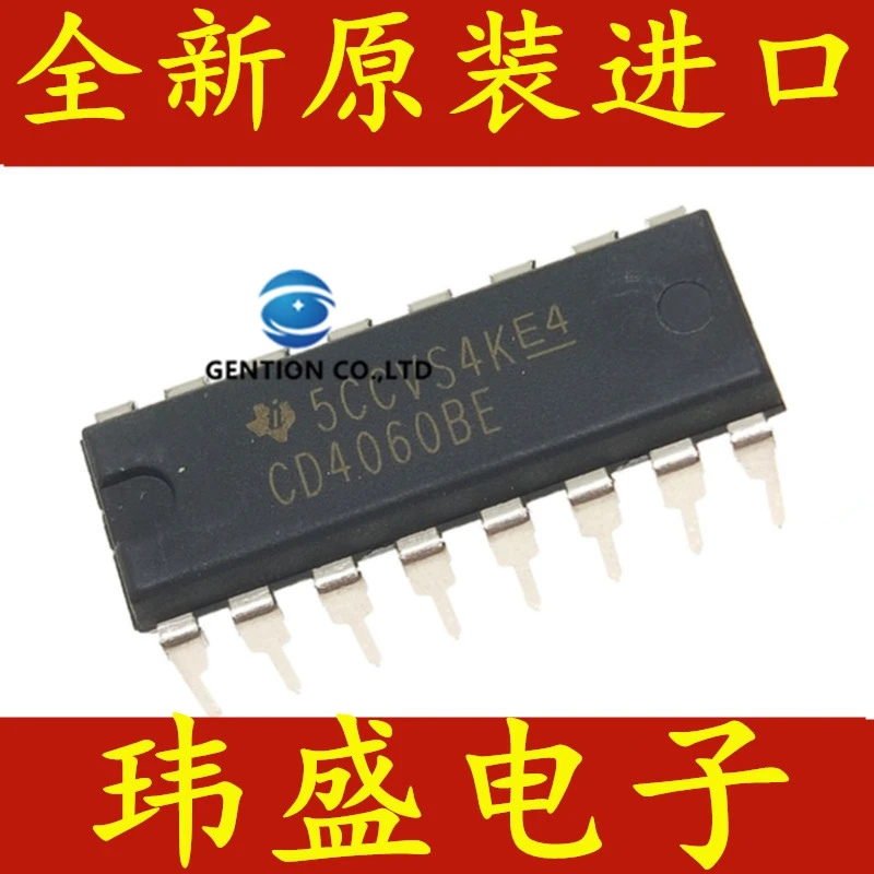 

20 шт. CD4060 CD4060BE CD4060BN DIP16 CD4060 логический чип в наличии 100% новый и оригинальный