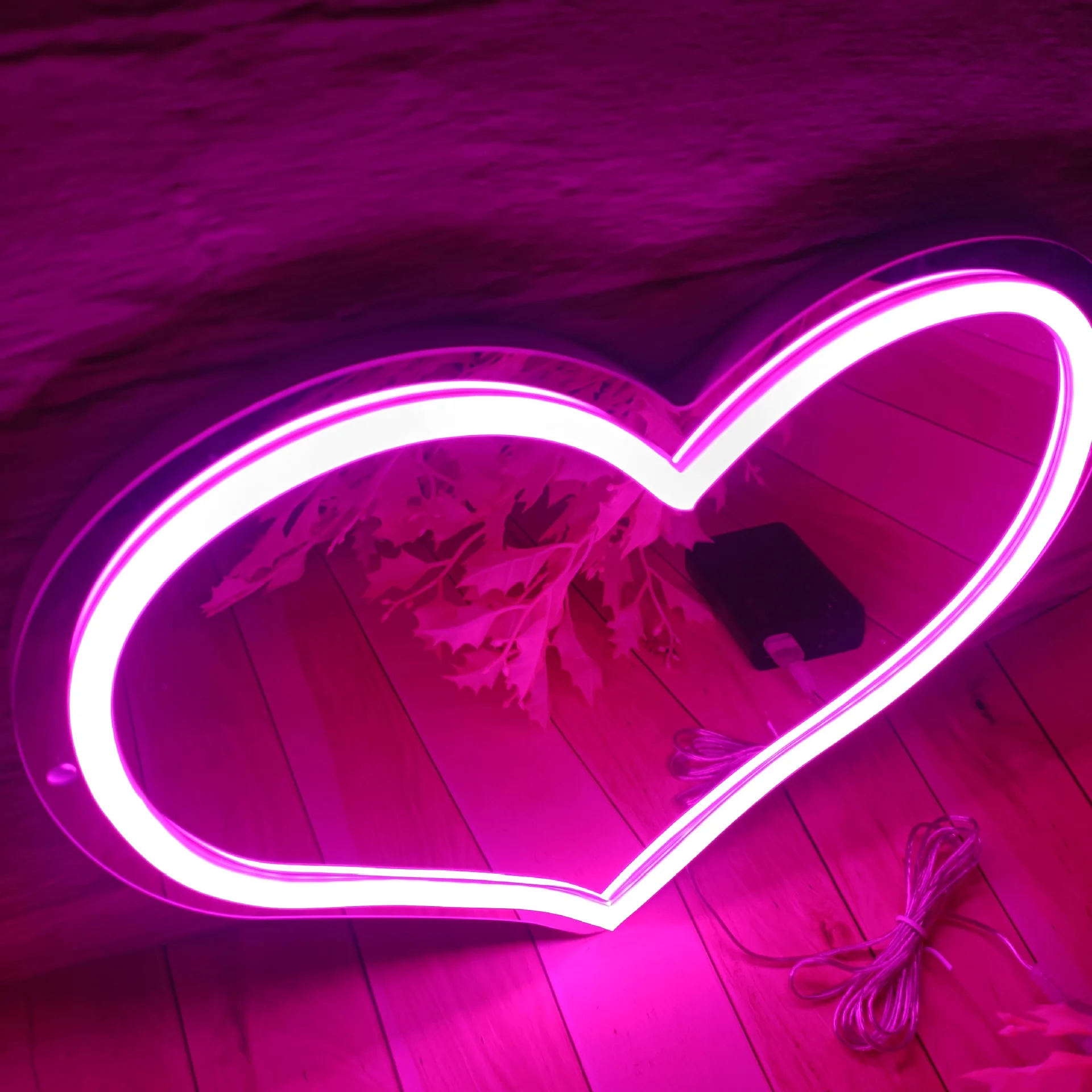 Liebe Zeichen Neon Lichter Mit Spiegel Led Acryl Zeichen Hochzeit Vorschlag Wand Dekorative Styling Lichter Für Schlafzimmer Hause Dekorationen