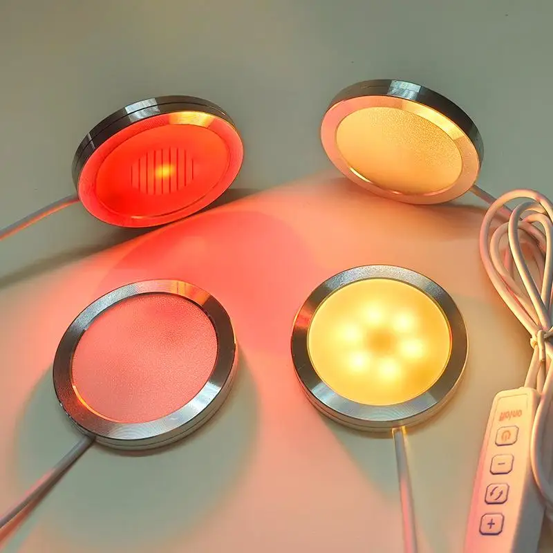 Okrągła, ultracienka lampa USB ze stopu aluminium 5V Akcesoria do drukarek 3D Części do oświetlenia LED Model DIY Ciepła biel/Wielokolorowa