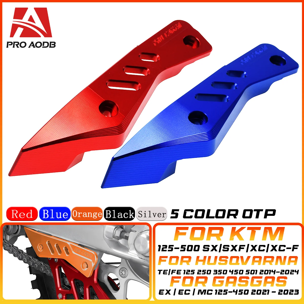 

New 2024 motorcycle aluminum Swingarm Guard Protector Cover For KTM 250 300 EXC Husqvarna TE/FE 125 250 TPI Six Days 2012-2024