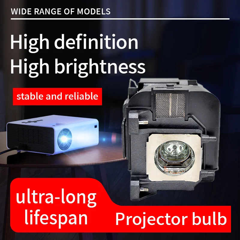 ELPLP71 Projection Lamp V13H010L71 With Epson Housing, Projection Lamp With Epson Housing, Brightness 475WI