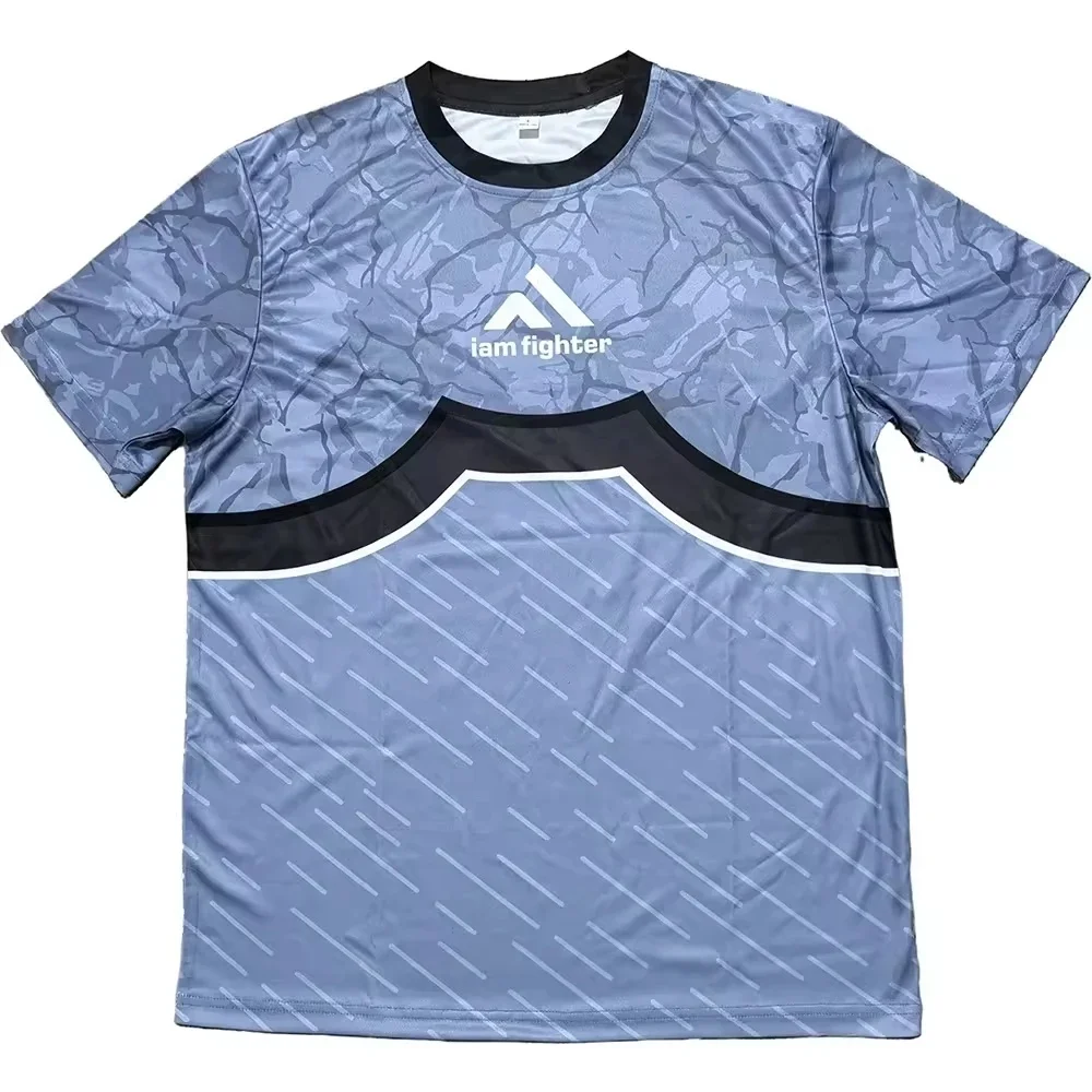 2026 Neues UWW Wrestling Kampf-Fitness Bedrucktes Schnelltrocknendes Sport-Trainings-Freizeit-Kurzarm-T-Shirt für Herren – Detail 10