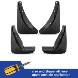 4PCS Splash Guards Mud Guards Mudguards for Dodge Challenger Mud Flaps 2015 2016 2017 2018 2019 2020 not fit for wide-body