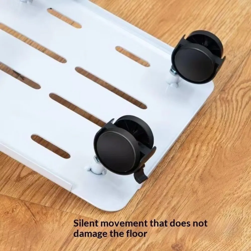 Indoor Outdoor Plant Pot Tray Movable Metal Plant Stands with Wheels 360° Rotation Plant Mobile Trolley For Heavy Plants