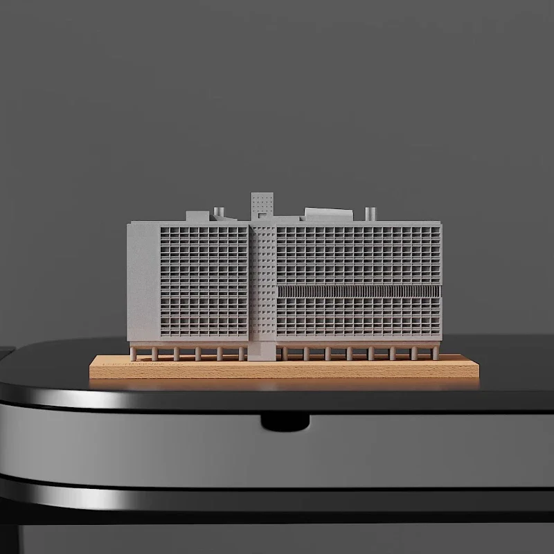 

Cement Building Marseille Apartment Model Home Decoration Desktop Concrete Ornament