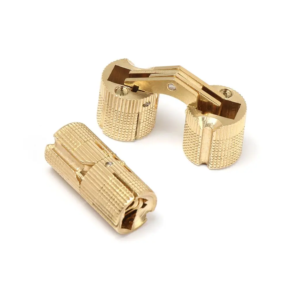 1pc Gift Box Door Invisible Hidden Cylindrical Brass Hinges Furniture Hinges