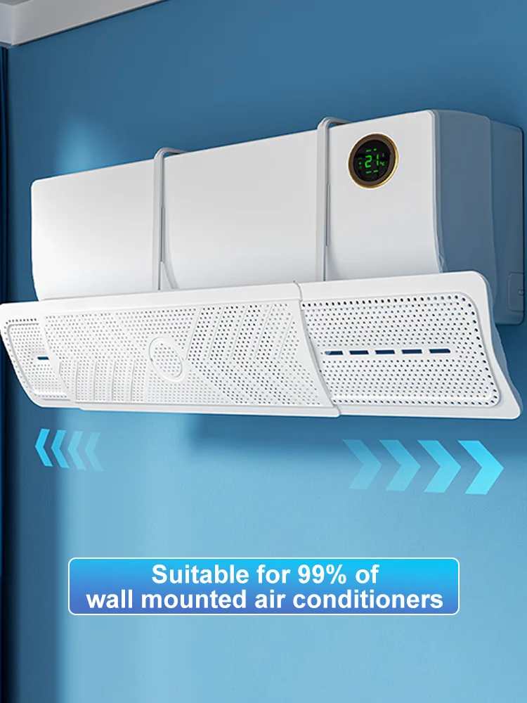 Air Conditioning Wind Shield Infant Anti Direct Blowing Scalable Adjustable Wind Guide Cover Outlet Baffle Windshield Dust Cover