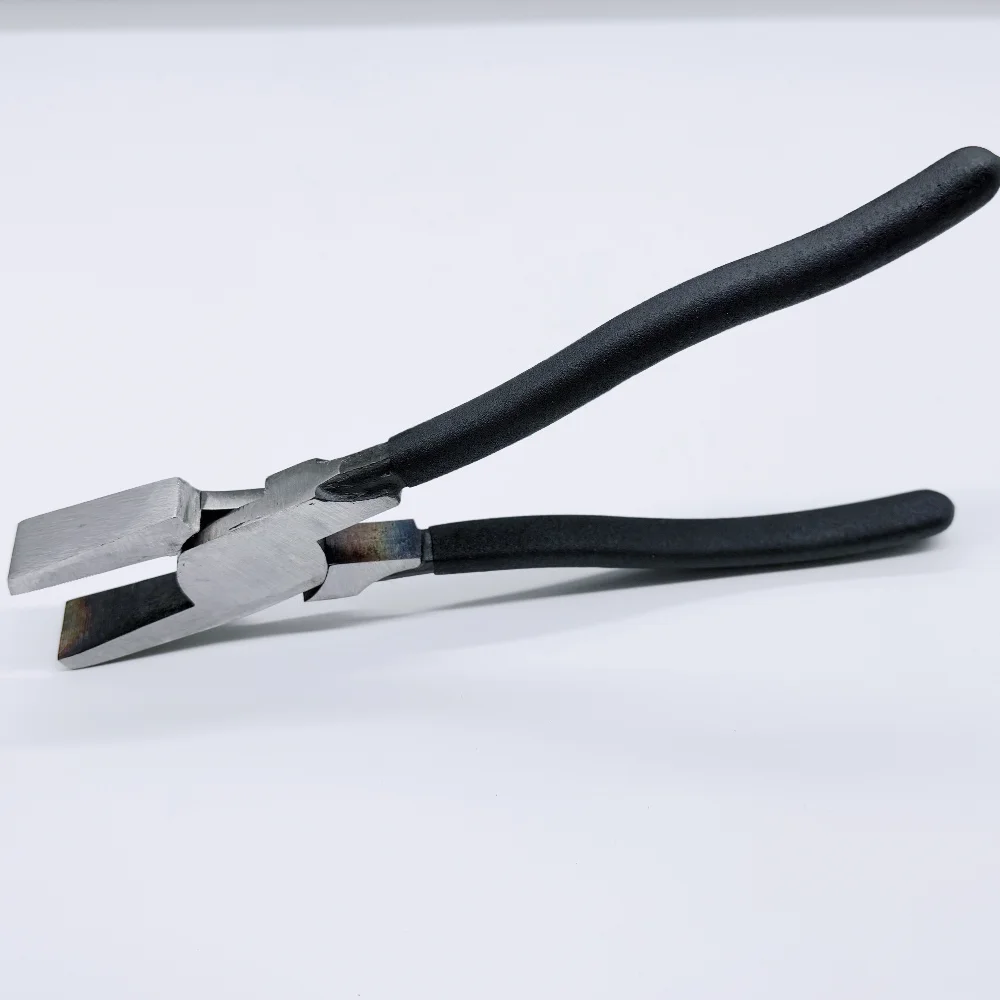 12 Inch Professional Pliers Nippers for 5-19mm Glass Tile, Mending Pincher Breaking Cut Running Pliers with Flat Nozzler