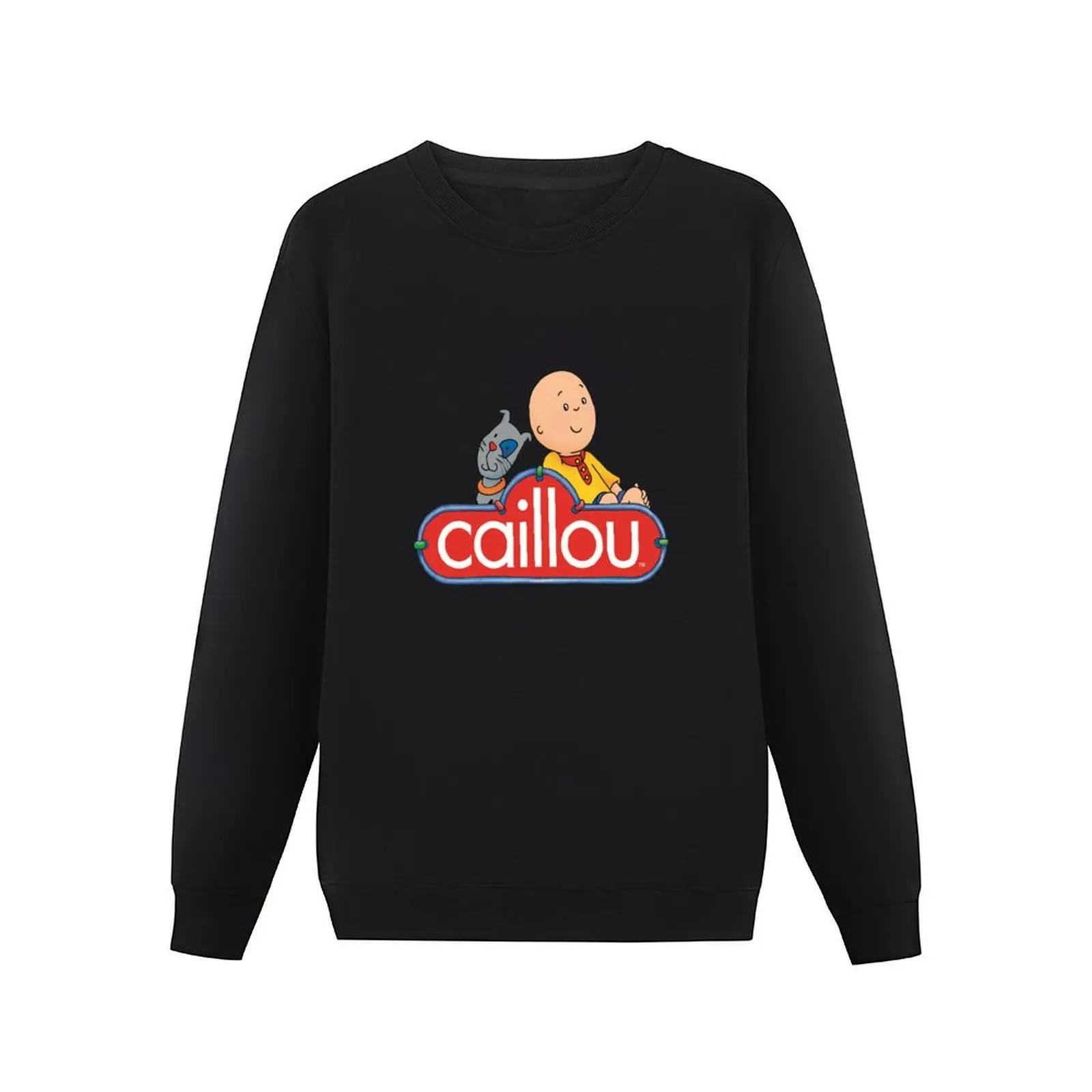 caillou, caillou and dog Pullover Hoodie korean autumn clothes oversize sweatshirts