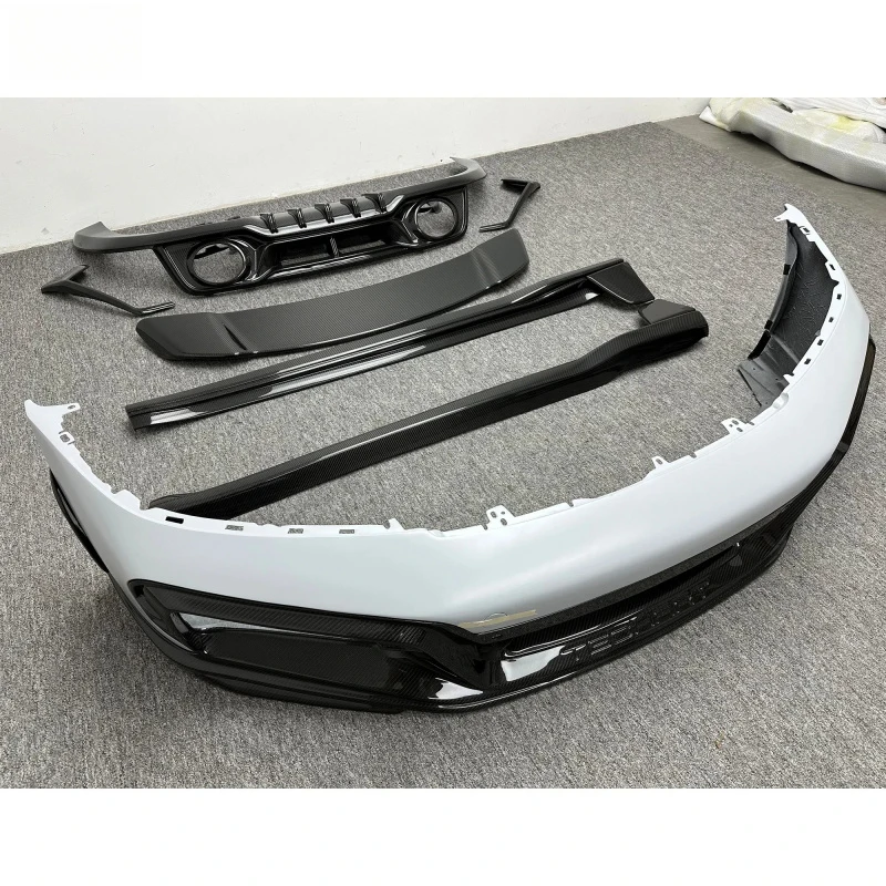 

Premium Car Accessories Tehart Style Dry Partial Carbon Fiber Body Kit With Front Bumper Rear Diffuser Spoiler 992 Durable